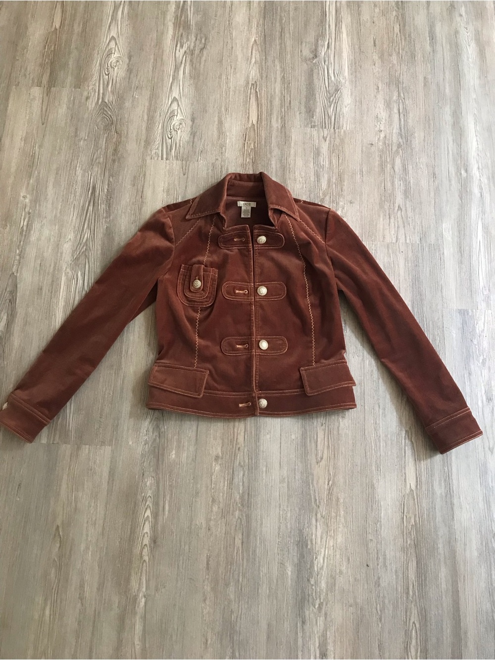 Cache Velvet Button-Front Jacket - Picture 3 of 3